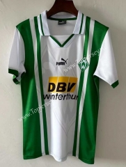Retro Version 96-97 SV Werder Bremen White&Green Thailand Soccer Jersey AAA-709