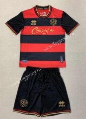 2023-2024 Queens Park Rangers Away Black&Red Soccer Uniform-AY