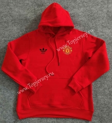 2023-2024 Manchester United Red Thailand Soccer Tracksuit Top With Hat-LH