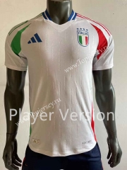 Player Version 2024 European Cup Italy Away White Thailand Soccer Jersey AAA-518
