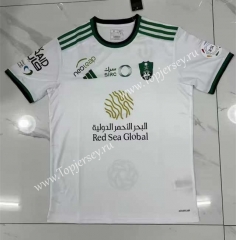 (S-3XL) 2023-2024 Al Ahli Saudi White Thailand Soccer Jersey AAA-5925