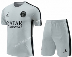 2023-2024 Paris Light Gray Thailand Soccer Uniform-418