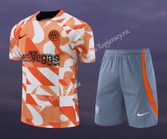 2023-2024 Inter Milan Orange Thailand Soccer Uniform-418
