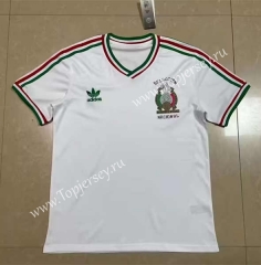 (S-4XL) Retro Version Mexico White Thailand Soccer Jersey AAA-818