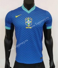 2023-2024 Brazil Away Blue Thailand Soccer Jersey AAA-2524
