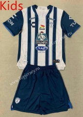 2023-2024 Pachuca Home Blue&White Kids/Youth Soccer Uniform-AY