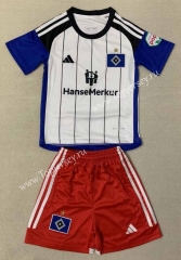 2023-2024 Hamburger SV Home White&Blue Soccer Uniform-AY