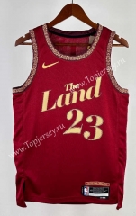 2024 City Version Cleveland Cavaliers Red #23 NBA Jersey-311