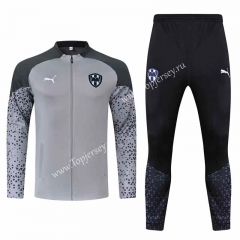 2023-2024 Monterrey Light Gray Thailand Soccer Jacket Uniform-HR