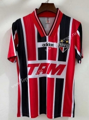 Retro Version 1996 Sao Paulo Futebol Clube Away Black&Red Thailand Soccer Jersey AAA-709
