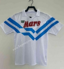 Retro Version 87-88 Napoli Away White Thailand Soccer Jersey AAA-811