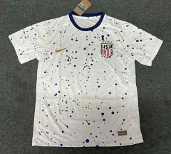 2023-2024 USA Home White Thailand Soccer Jersey AAA-3066