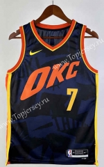 2024 City Edition Oklahoma City Thunder Royal Blue #7 NBA Jersey-311