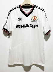 Retro Version 1983 Manchester United White Thailand Soccer Jersey AAA-7505