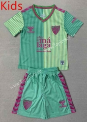 2023-2024 Málaga CF 2nd Away Green Kids/Youth Soccer Uniform-AY