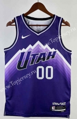 2024 City Version Utah Jazz Purple #00 NBA Jersey-311