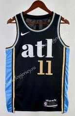 2024 City Edition Atlanta Hawks Black #11 NBA Jersey-311