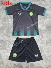 2023-2024 Ireland 2nd Away Dark Gray Kids/Youth Soccer Uniform-3162