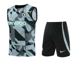 2023-2024 Chelsea Black&Gray Thailand Soccer Vest Uniform-418