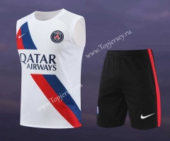 2023-2024 Paris White Thailand Soccer Vest Uniform-418