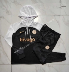 2023-2024 Chelsea Black Thailand Soccer Tracksuit With Hat-815