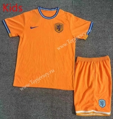 2023-2024 Netherlands Orange Kids/Youth Soccer Uniform-709