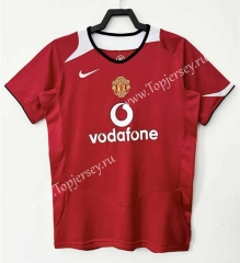 Retro Version 05-06 Manchester United Home Red Thailand Soccer Jersey AAA-811