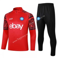 2023-2024 Napoli Red Thailand Soccer Tracksuit -815
