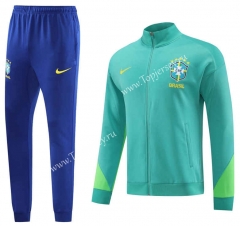 2023-2024 Brazil Green Thailand Soccer Jacket Uniform -LH