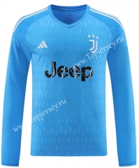 2023-2024 Juventus Goalkeeper Blue LS Thailand Soccer Jersey-418