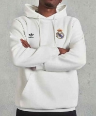 (S-3XL) 2023-2024 Real Madrid White Thailand Soccer Tracksuit Top-CS