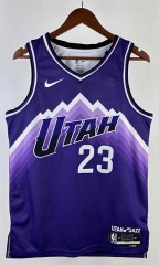2024 City Version Utah Jazz Purple #23 NBA Jersey-311