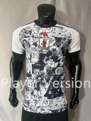 2024-2025 Anime Version Japan Black&White Thailand Soccer Jersey AAA-4691