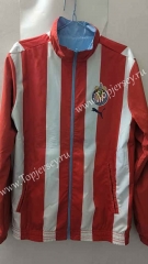(S-3XL) 2024-2025 Deportivo Guadalajara Red&Blue Double-Sided Wear Thailand Trench Coats-0255