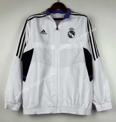 (S-3XL) 2024-2025 Real Madrid White Thailand Trench Coats-0255