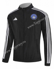 (S-3XL) 2024-2025 Montreal Impact Black&Gray Thailand Trench Coats With Hat-0255