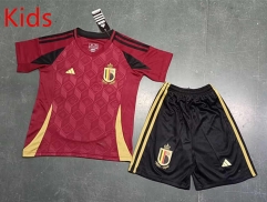 2024-2025 Belgium Home Red Kids/Youth Soccer Uniform-8679