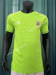 2023-2024 Argentina Goalkeeper Fluorescent Green Thailand Soccer Jersey AAA-305