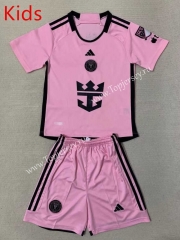 2024-2025 Inter Miami CF Pink Kids/Youth Soccer Uniform-AY