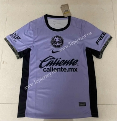 (S-4XL) 2023-2024 Correct Version Club America 2nd Purple Thailand Soccer Jersey AAA-818