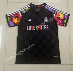 2023-2024 Joint Version Real Madrid Black Thailand Soccer Jersey AAA-305