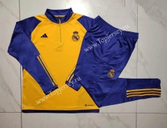 2023-2024 Real Madrid Yellow Thailand Soccer Tracksuit-815