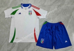 2024-2025 Italy Away White Soccer Uniform-3454