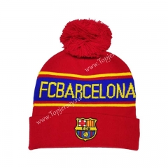 Barcelona Red Knit Cap