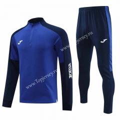 Camouflage Blue Thailand Soccer Tracksuit-4627