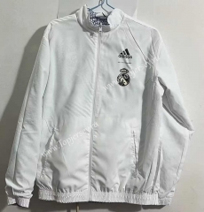 (S-3XL) 2024-2025 Real Madrid White Double-Sided Wear Thailand Trench Coats-0255
