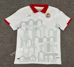 2024-2025 Tunisia Away White Thailand Soccer Jersey AAA-512