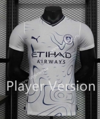 Player Version 2024-2025 Manchester City White Thailand Soccer Jersey AAA-888