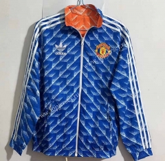 2024-2025 Manchester United Blue&Orange Double-Sided Wear Thailand Trench Coats-0255