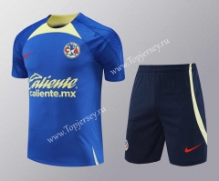 2024-2025 Club America Blue Thailand Soccer Uniform-418